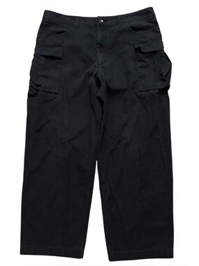 Nike Life Cargo Pants Mens Size 38 Woven Baggy Relaxed Fit HM6957-010 Black